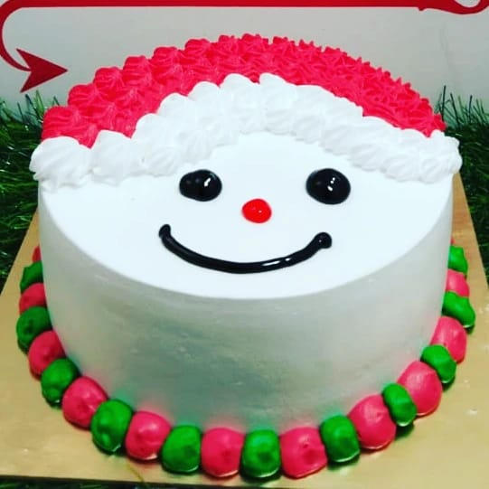 Christmas Cake Decorated Santa Claus Face Stock Photo 1583310730 |  Shutterstock